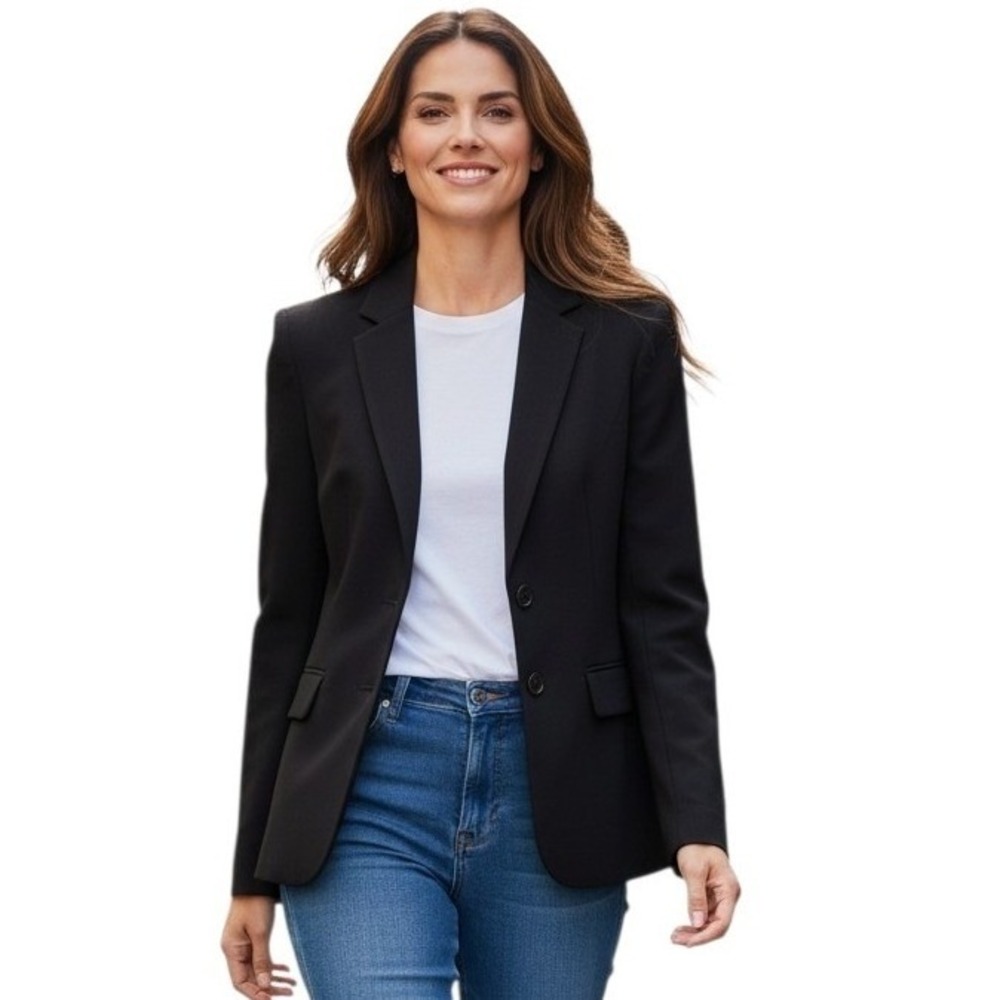 Charter Club Petite 4 Button Women size 6 Casual 100% Wool Career Classic Blazer